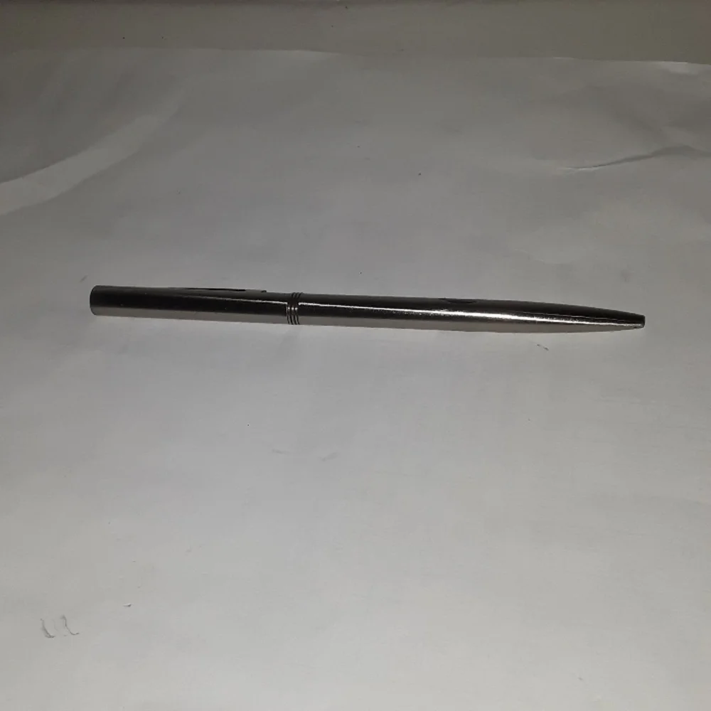 RARE VINTAGE AT&T ALL STAINLESS STEEL PARKER PEN WRITES BLUE INK